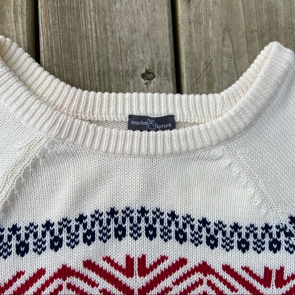 Market & Spruce fair isle elbow patch sweater Stitch Fix - Picture 5 of 8